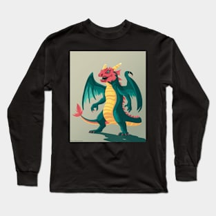 dragon pink Long Sleeve T-Shirt
